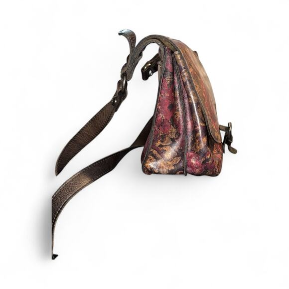 Patricia Nash London Saddle Bag and wallet in  Vintage Floral Brocade print. - Picture 4 of 11
